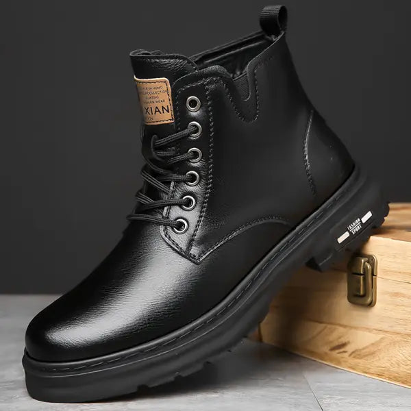 SAMATO | MartinBoots - Bottes pour hommes en cuir véritable de haute qualité 